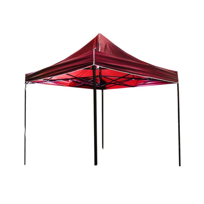 SOLEIL Tenda Gazebo Merah 3x3 M Gazebo Portable Merah