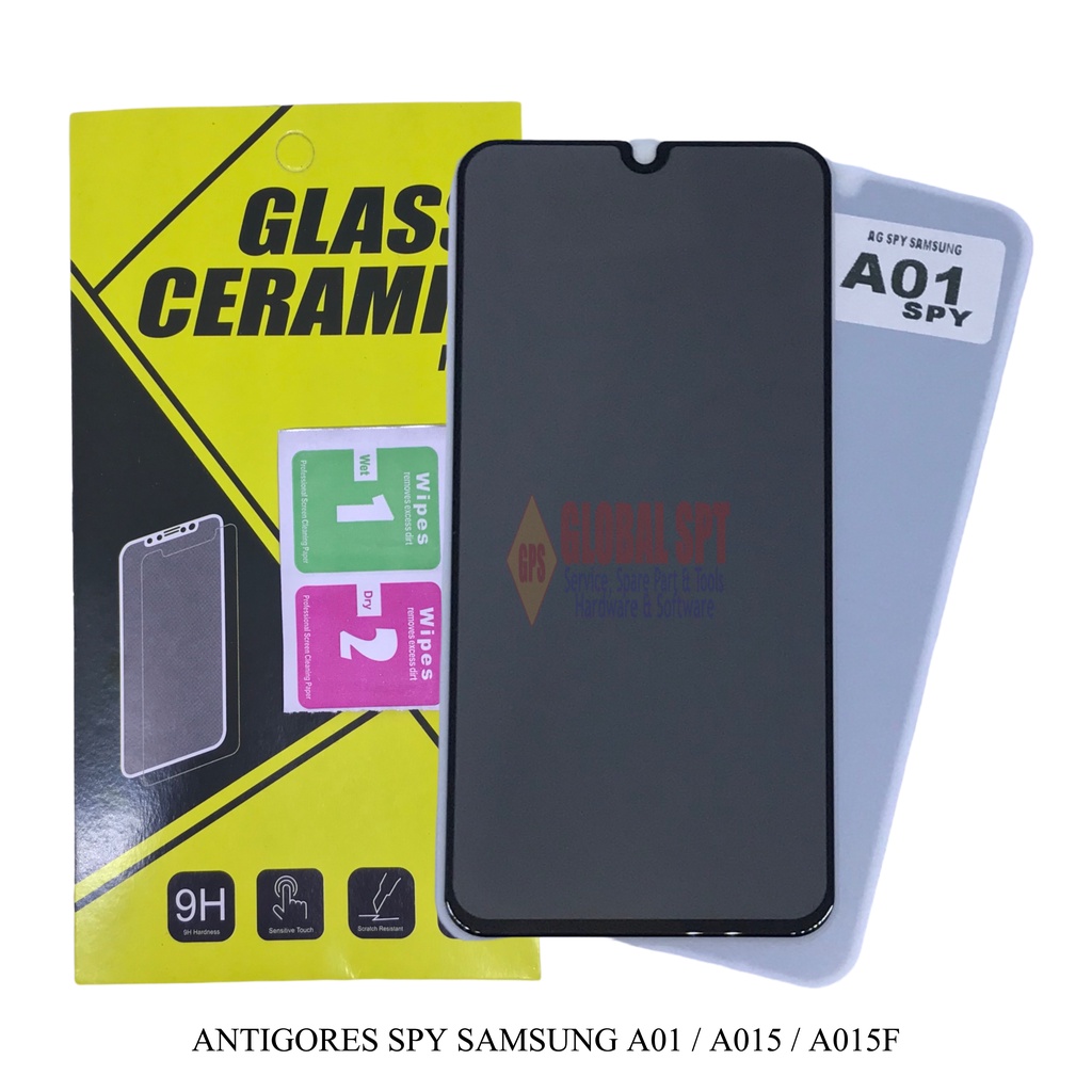 SPY SAMSUNG A01 / ANTIGORES / TEMPERED GLASS SAMSUNG A015 / A015F