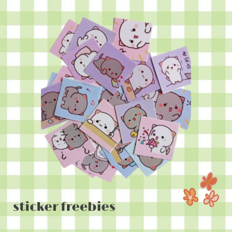 

Sticker freebies murah lucu 4pcs