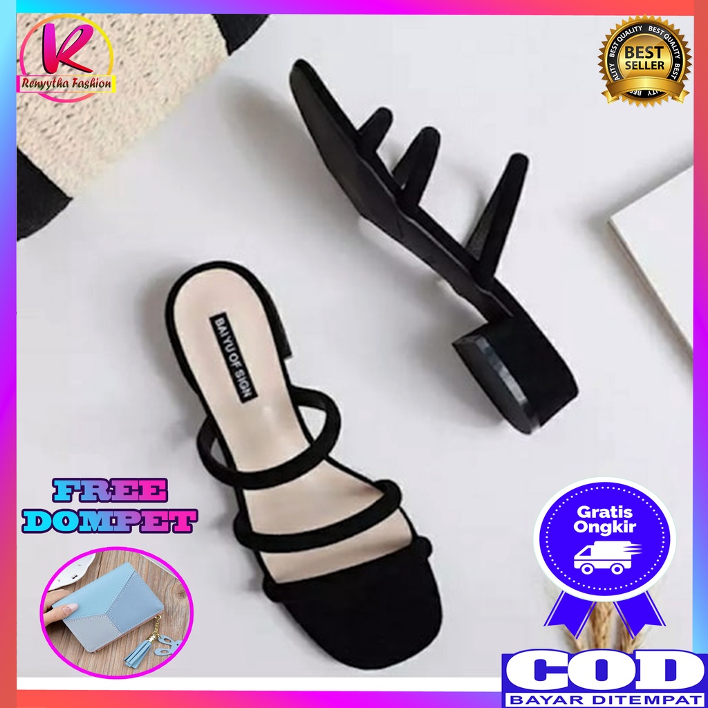Sendal Sandal Wanita Terbaru Kekinian 2022 NS500 Premium Sendal Kondangan Sandal Wanita Import Murah