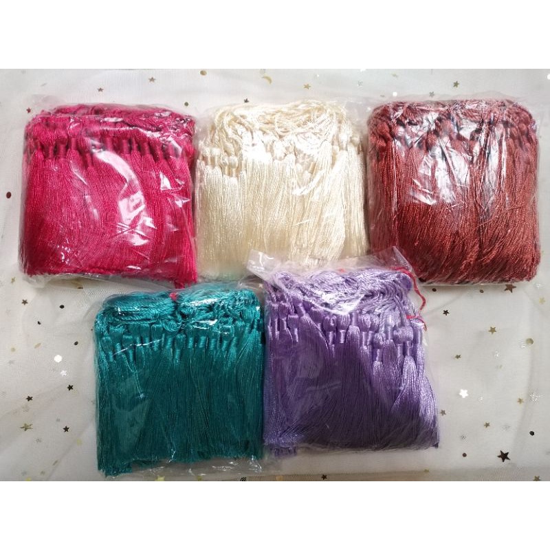 Grosir rumbai tasel / tassel hiasan hampers parcel idul fitri lebaran 100 pcs