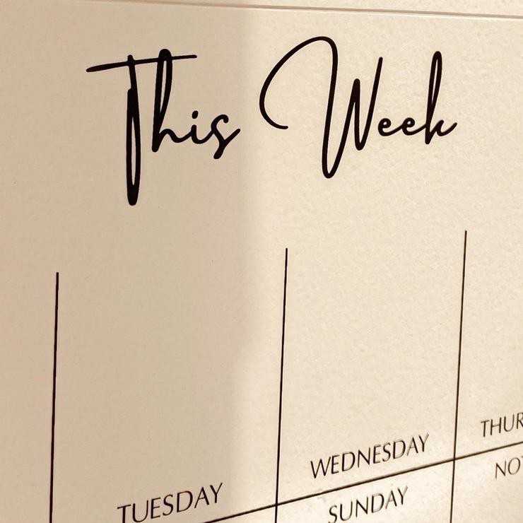 

V5P4 ACRYLIC WEEKLY PLANNER (type:this week) FDT