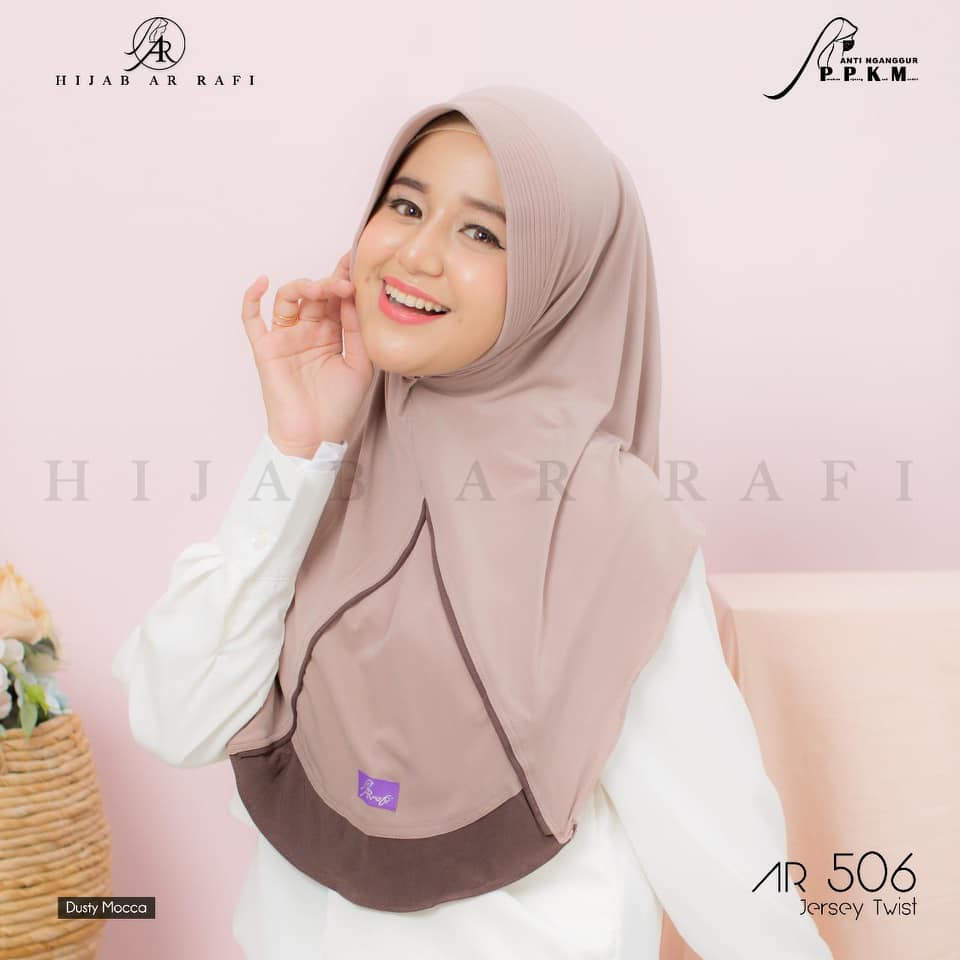 Jilbab instan terbaru 2021 Kerudung Instan AR 506 Hijab Arrafi