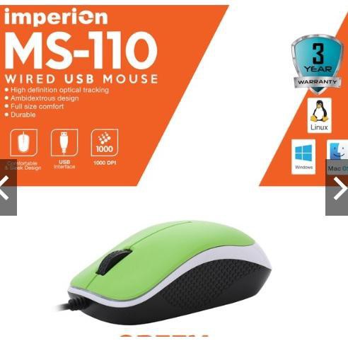 IMPERION MS-110 WIRED USB MOUSE (KODE T797)