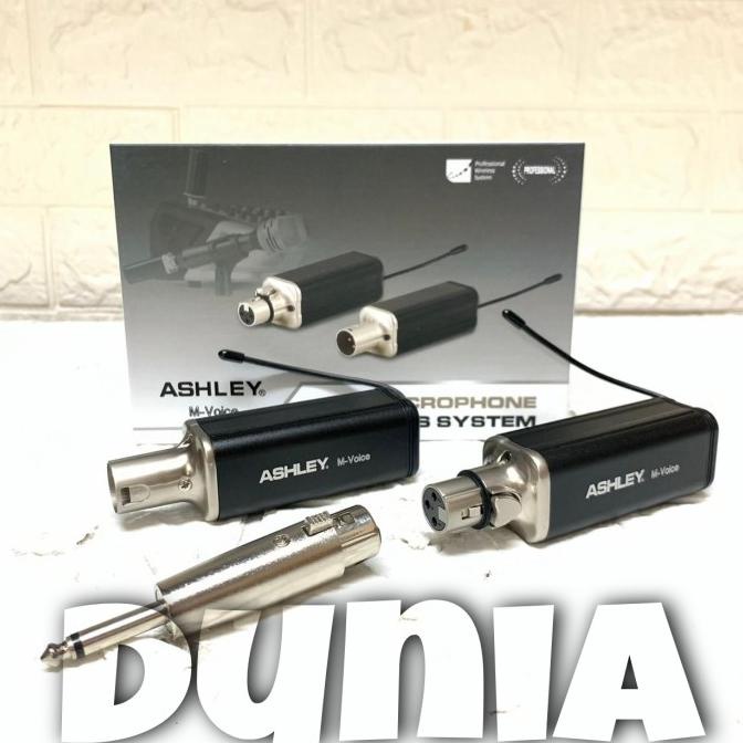 Transceiver Ashley M Voice Untuk Mic Kabel Jadi Mic Wireless JARAK BI Star Seller