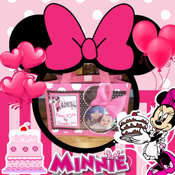 

Goodie Bag Custom Tas Souvenir Tangan Ulang Tahun Ultah Promosi Undangan Minnie Mouse Disney Uk A