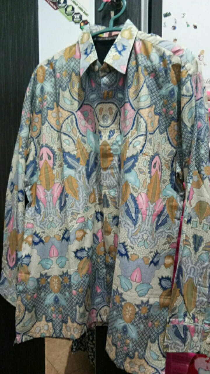 Kemeja Batik Prabu Bahan Katun Baturaden Reguler Fit A207