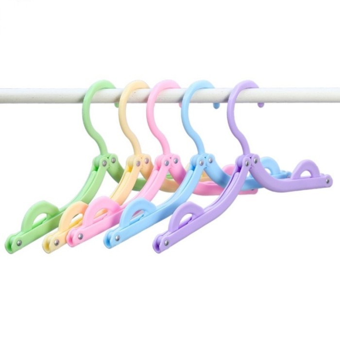 FMFIT hanger baju lipat travel jemuran portable flexible adjustable gantung