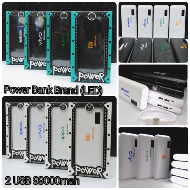 powerbank samsung oppo xiaomi vivo 99000mah