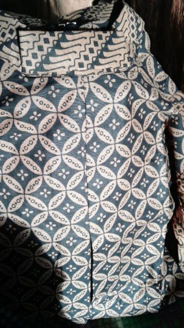 Atasan Dress Batik Wanita Sogan Kawung Dsc04934