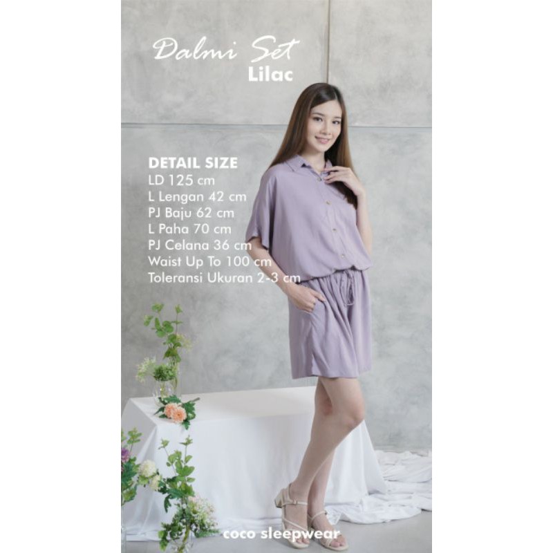 COCO - DALMI SET - Setelan Wanita - Homewear - Set Rayon - Busui Friendly - Fashion Wanita-6