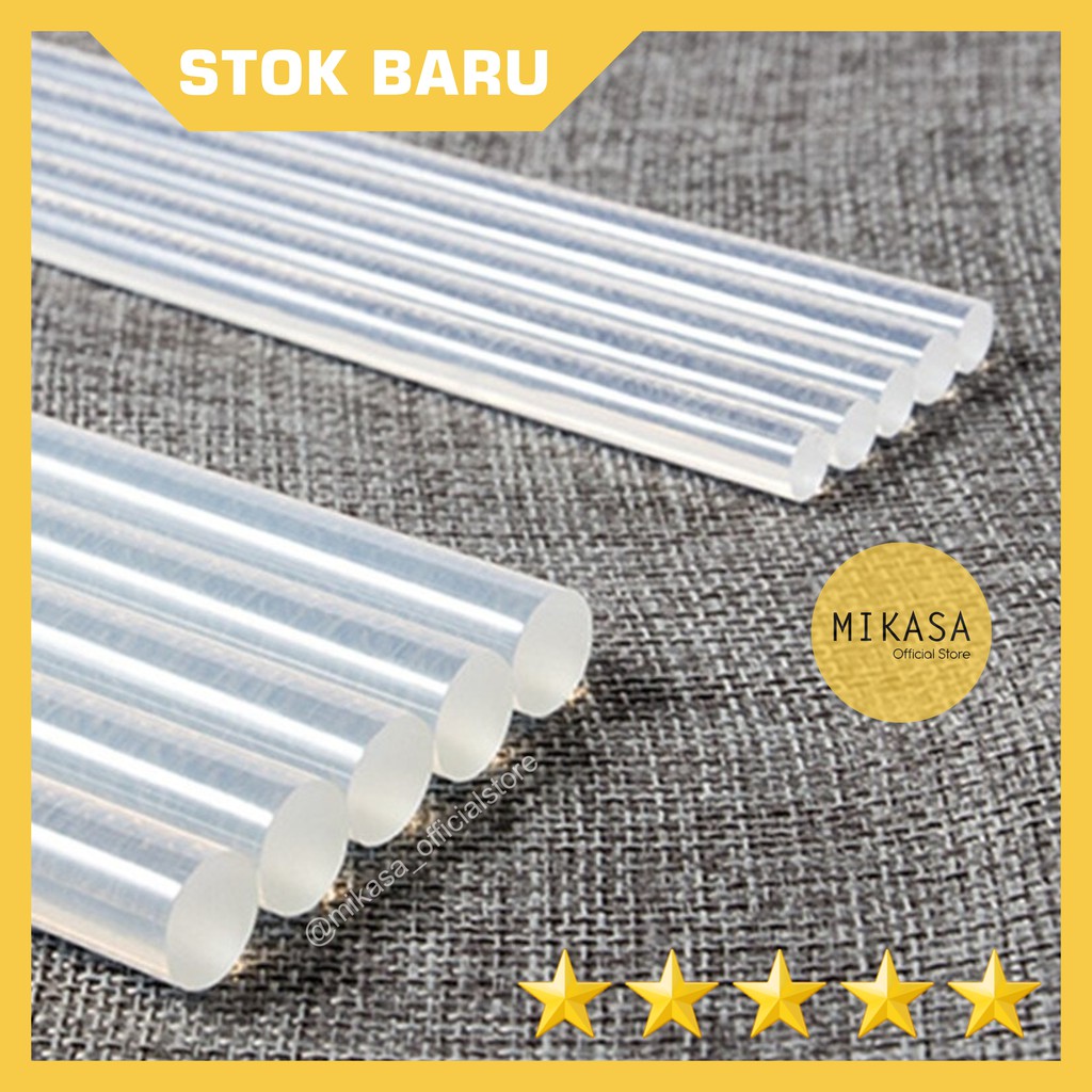 

[TERMURAH] Isi Refil Lem Lilin Tembak Bakar Isi Ulang Refil Satuan Bening - Glue Stick Gun Refill