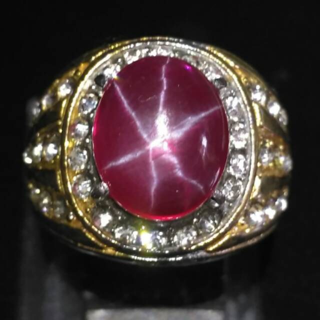 CINCIN BATU AKIK AMERIKA STAR CRYSTAL