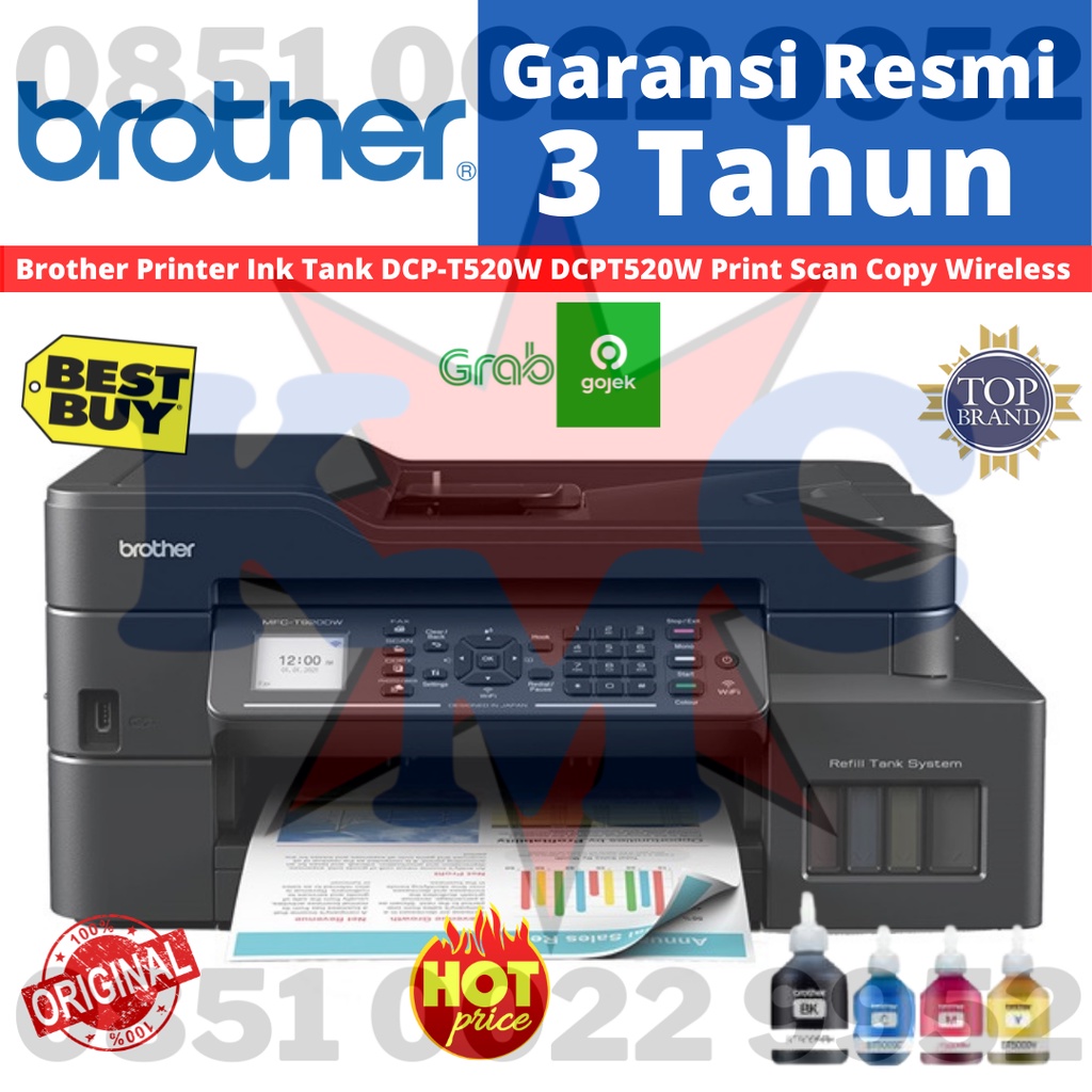 Brother Printer Ink Tank DCP-T520W DCPT520W Print Scan Copy Wireless