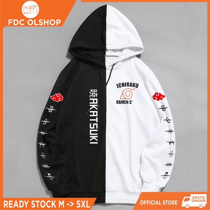 Jaket Hoodie Hodie Anime Akatsuki jumbo bigsize pria wanita ukuran m l xl xxl xxxl xxxxl xxxxxl