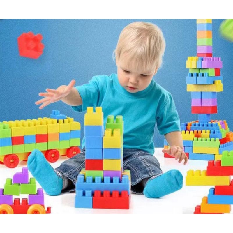 Mainan Lego Block Ocean Block kecil isi 68 pcs - Bentuk tas Bulat kecil Ocean