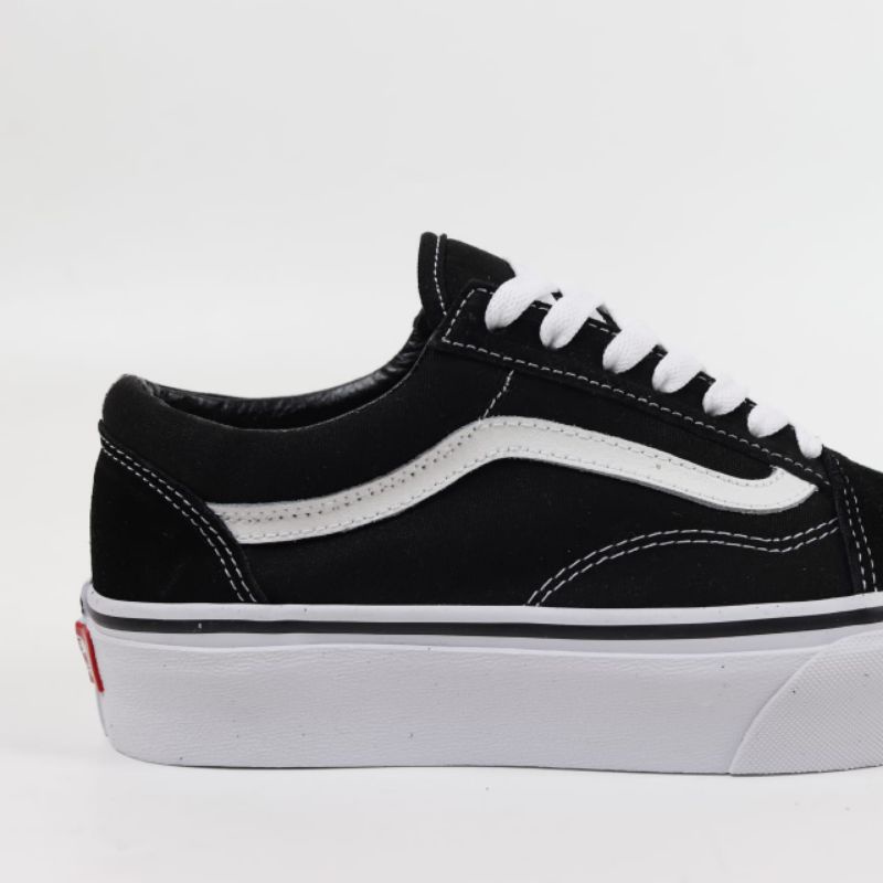 Vans Old Skool Platform Black White