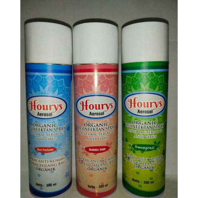 Free handsanitizer beli 2 Hourys disinfektan spray aerosol air spray antibakteri anti virus organik