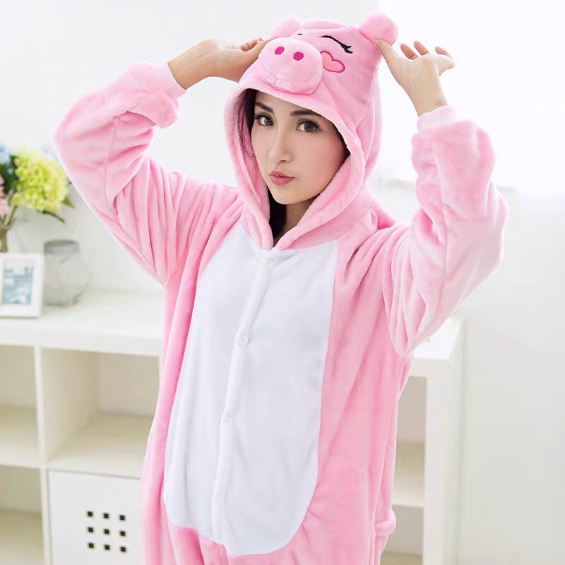 KOSTUM ONESIE PIG BABI PIYAMA IMPOR BAJU TIDUR COSPLAY