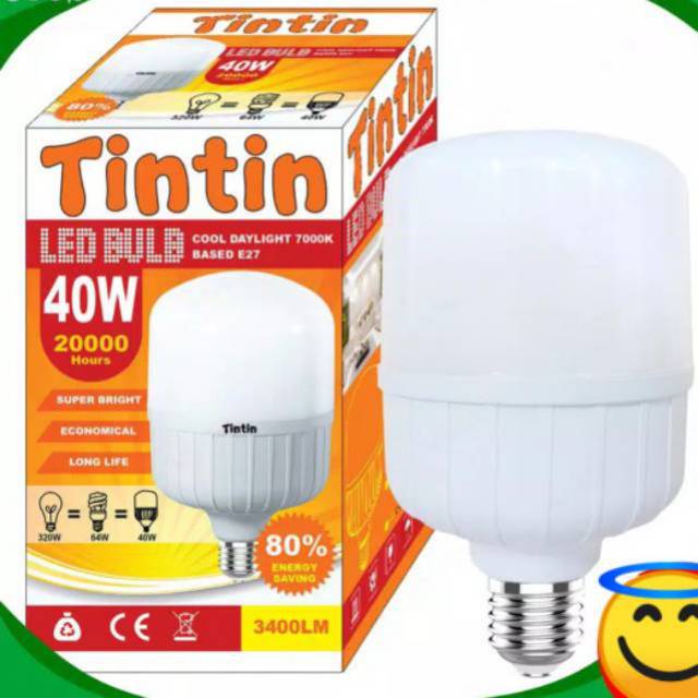 Lampu Bohlam Led Capsule/Tabung Tintin 40watt