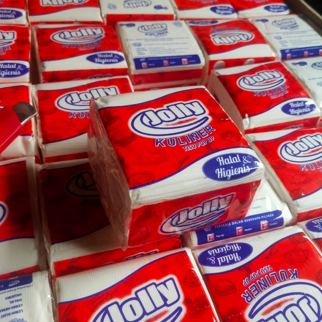 TISSUE JOLLY POP UP TISU KULINER isi 10 PCS x 90Gram