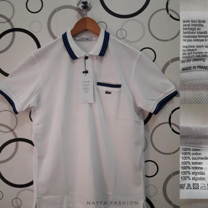 U3Q5 POLO SHIRT LACOSTE ORIGINAL IMPORT - HITAM N5H8