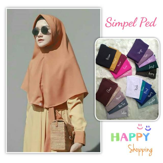 Simpel pet | khimar simple pet antem | jilbab instan pet | hijab pet | wolfish