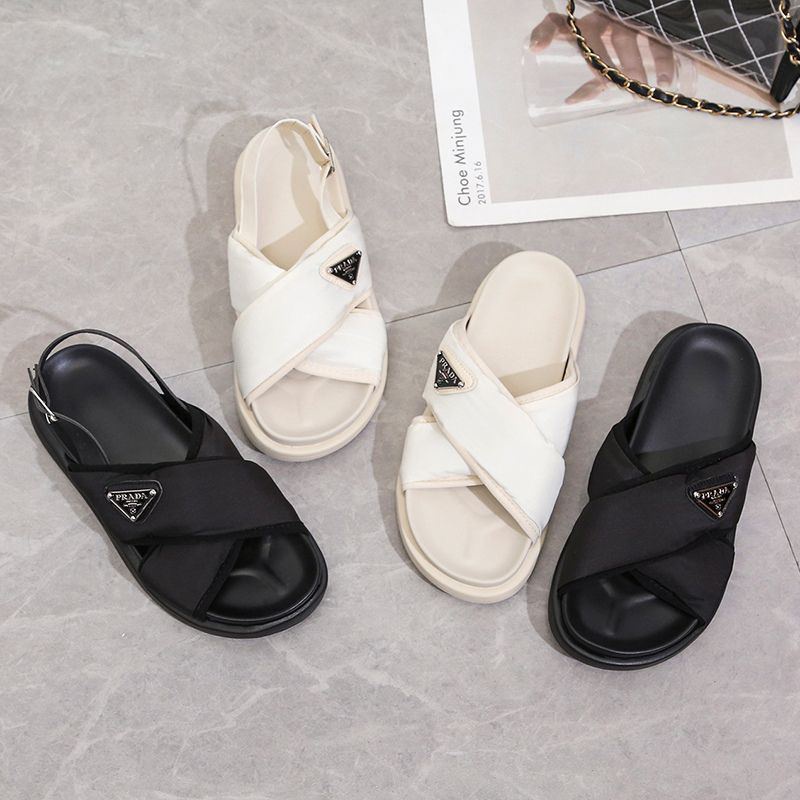 10490 Sandal Tali Wanita Sendal Gunung Flat Shoes Import