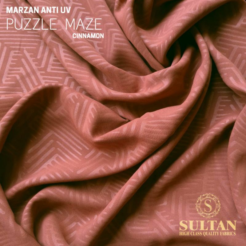 Mazen Anti UV Emboss Puzzle Maze/ Puzzlemaze/ Kain Abaya Sultan Mazen Anti UV Emboss Puzzle Maze/ Ma
