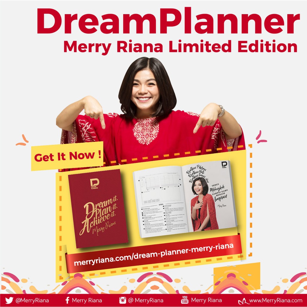 

Buku Dream Planner Merah By Merry Riana