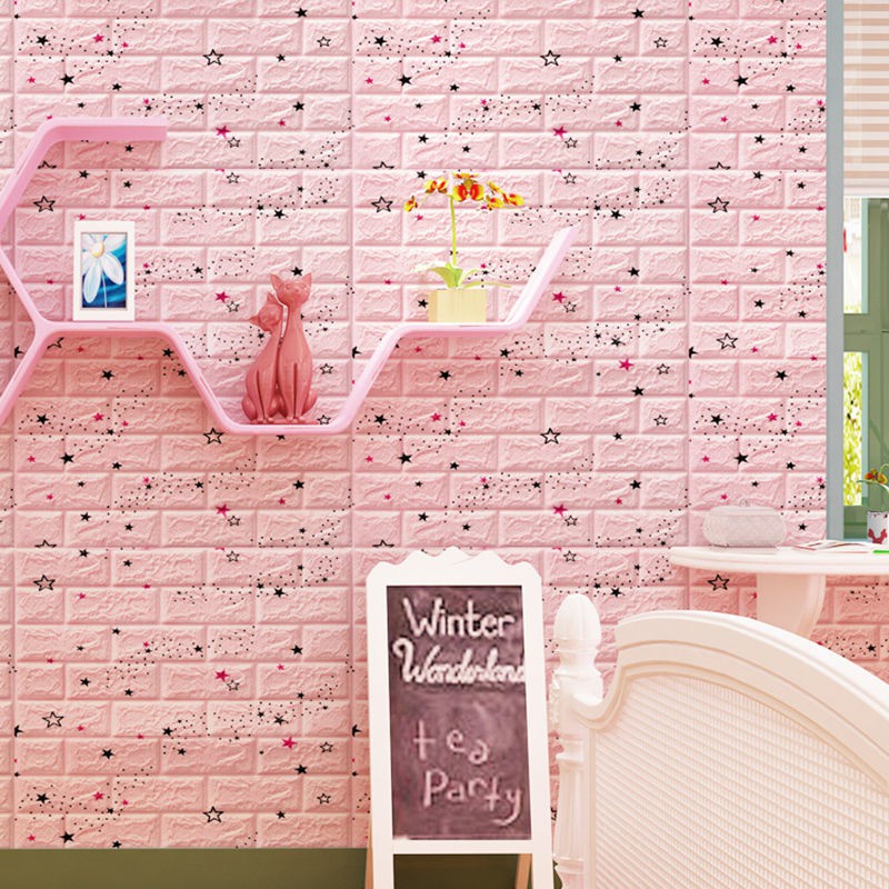 [3D three-dimensional Self-adhesive Wall Stickers] [DIY Wall Decal Stickers Used for Home Bathroom Living Room TV Background Wall Decoration]