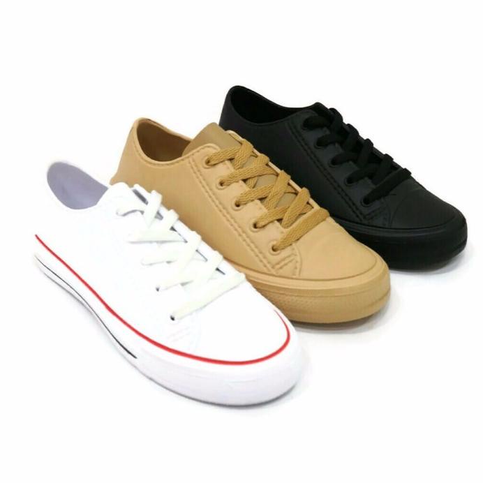 HOLLXMALL [SHOPEE12.12] | BLOW BLAP 0001 SMITH SNEAKERS SEPATU WANITA BAHAN FULL KARET
