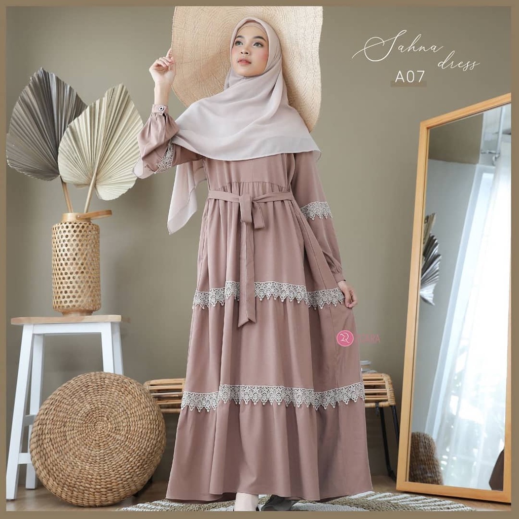 baju gamis wanita dress muslim terbaru [ GBO ] GAMIS REMAJA TERBARU UKURAN L XL XXL | HASNA DRESS | 