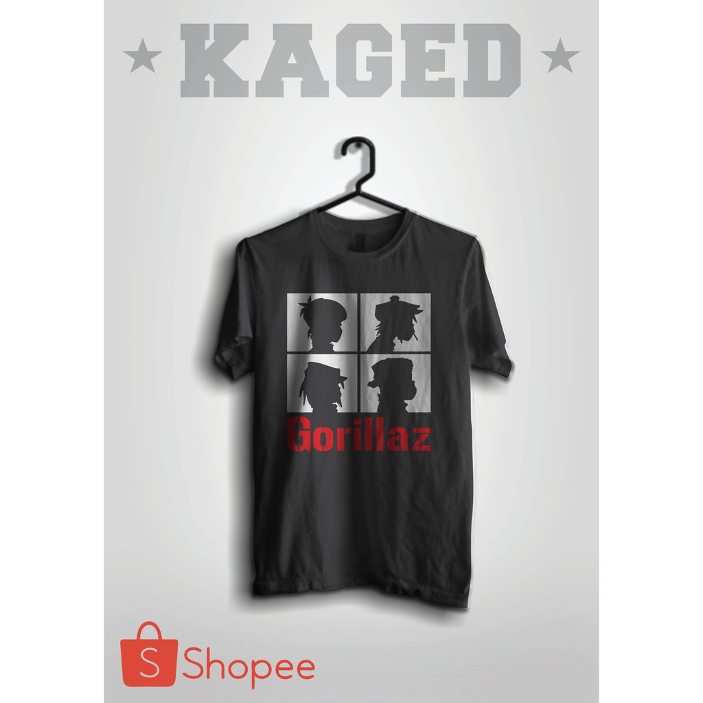 Kaos Band Gorillaz 5 Kaos Gorillaz Kaos Musik Kaos Band #WARNAHITAM