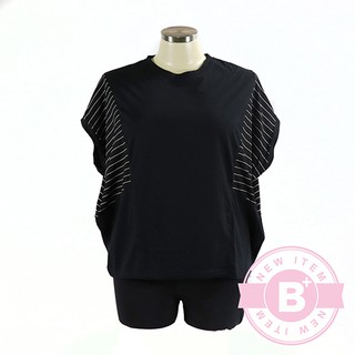  Kaos  T shirt Model O neck Lengan Batwing Warna  Hitam  