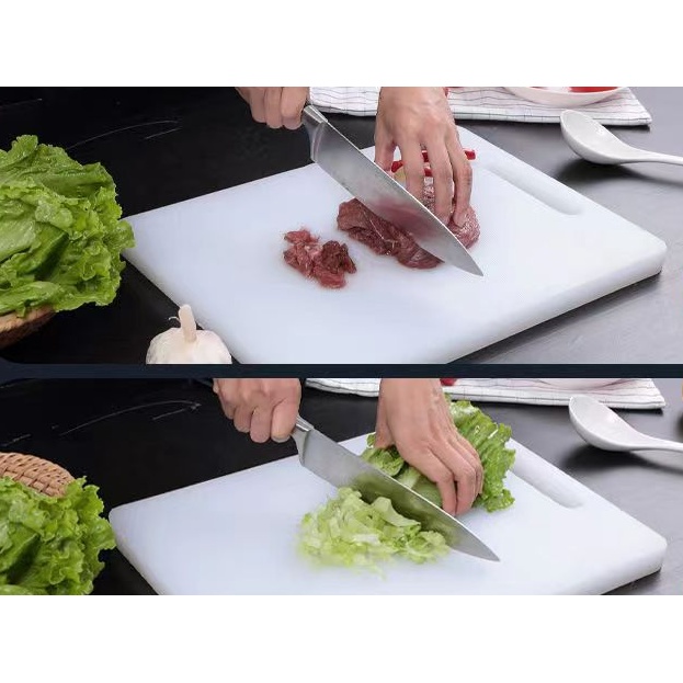 Talenan Tebal 1cm Rumah Tangga Cutting Board Food Grade PE Sayuran Chopping Board UNTUK Buah Bulat Antibakteri dan Antijamur Tidak Retak Memotong papan Talenan