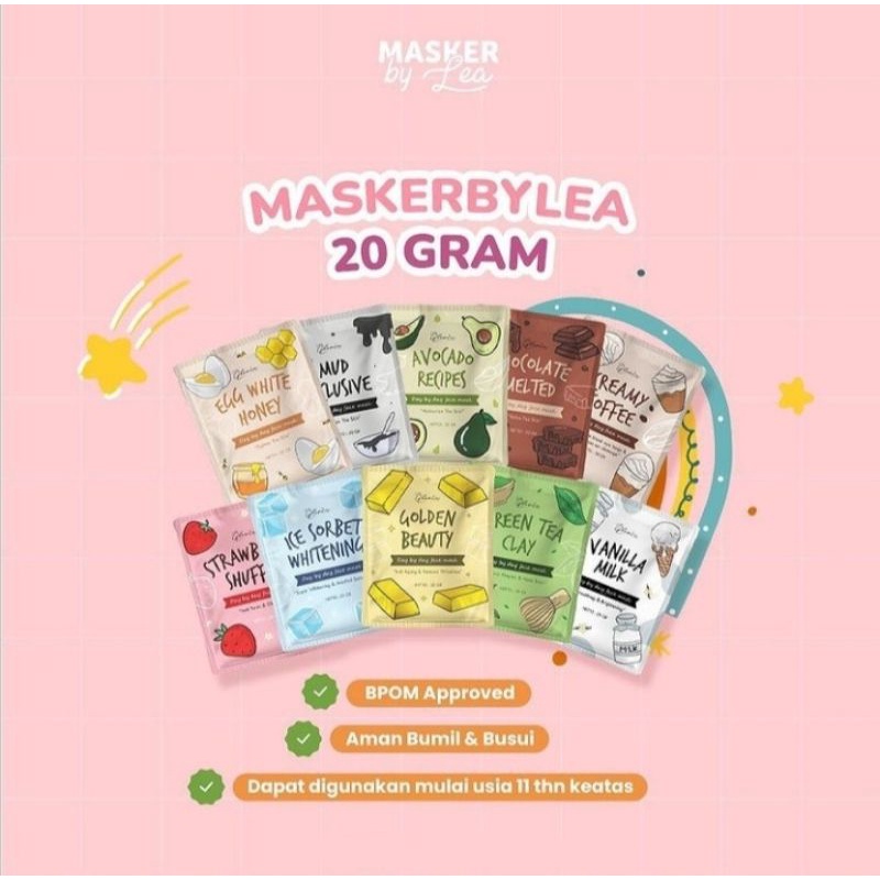 Masker Organik Lea Gloria 20gram