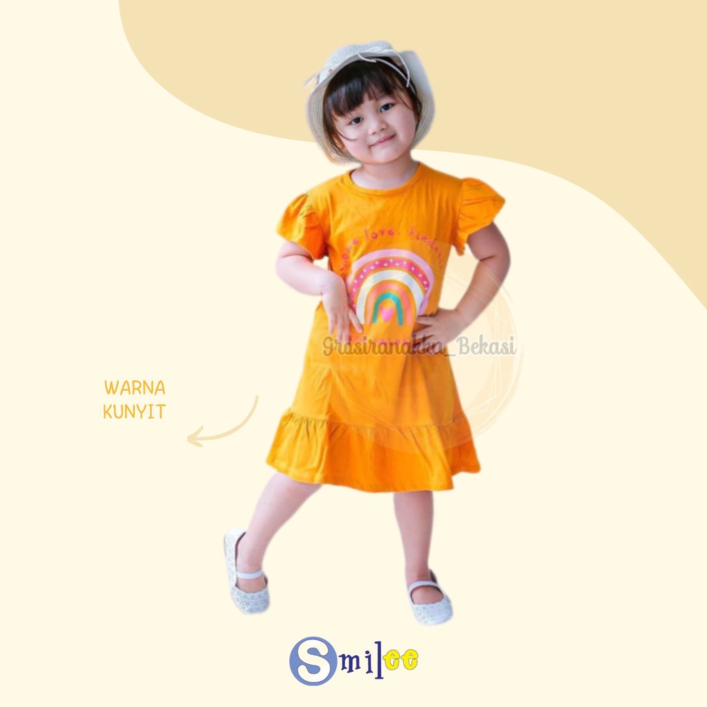 Dress Anak Smilee Nona Mix Motif size 1-5Tahun