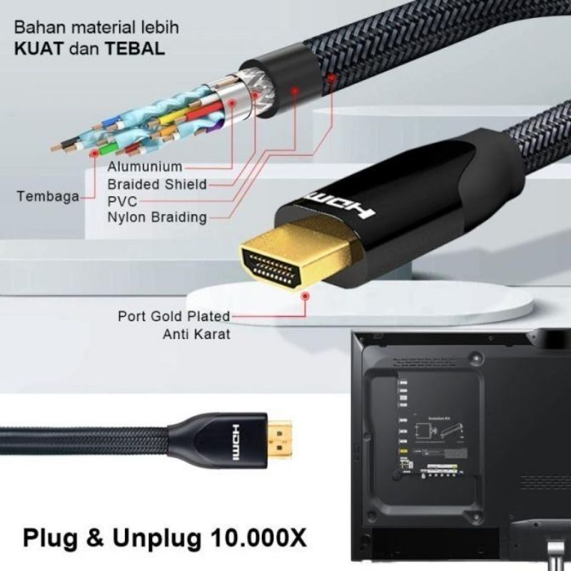 KABEL HDMI 4K PX HD2-5MX•kabel hdmi px 4k