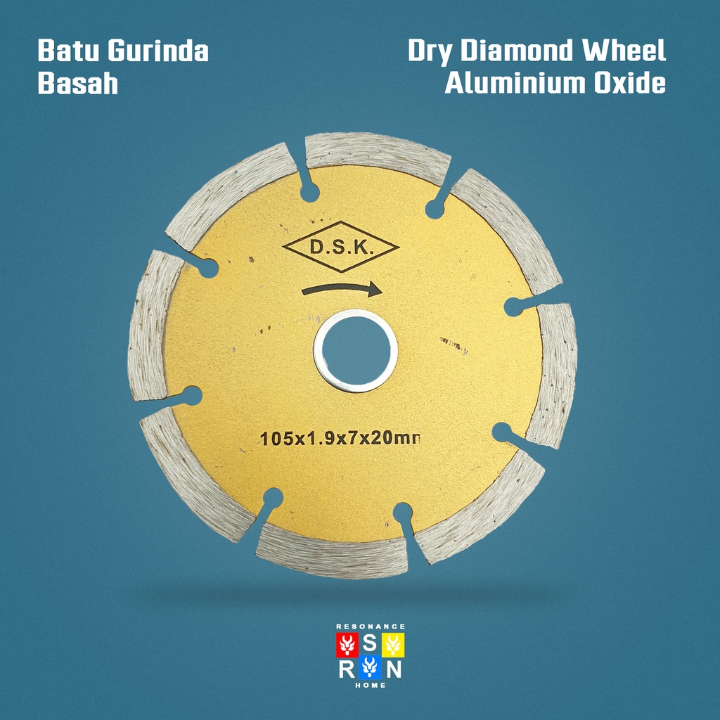 Diamond Wheel Dry 4&quot; Nishio / Batu Gurinda Kering Resonance Home