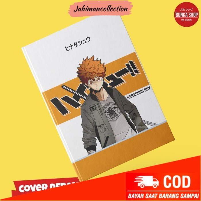 

✨ BISA COD ✨ Note Book Anime Haikyuu Karasuno Hinata Shoyo Hardcover A5