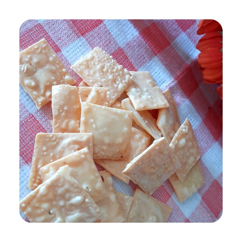

Kerpik Diet Keju Cheddar Asli Keto DEBM Low Carb