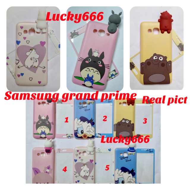 Soft case intip plus tempered glass samsung galaxy grand prime plus g530h