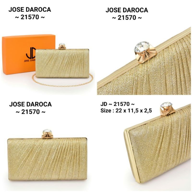 TAS PESTA CLUTCH JOSE DAROCA ~ 21570 ~ ORIGINAL