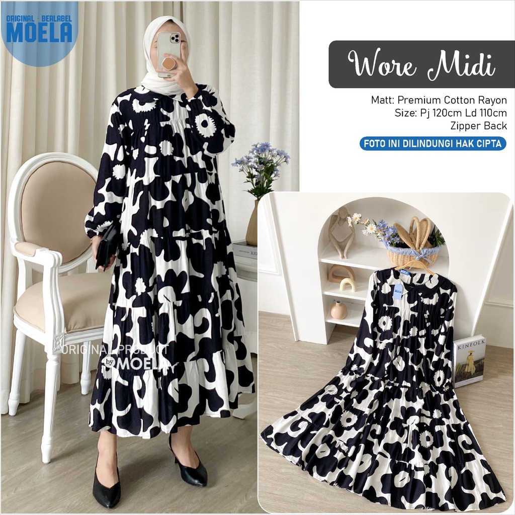 wore midi | midi dress moela