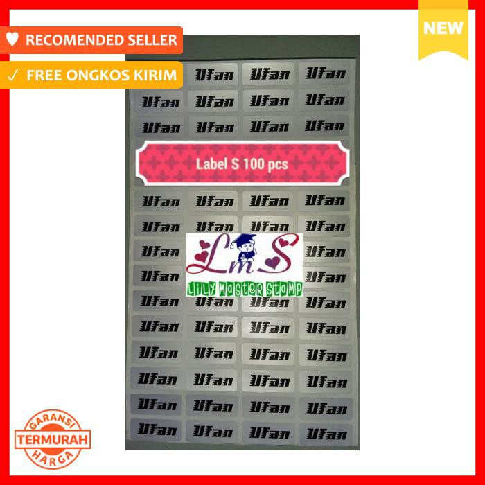 

Stiker - Promo Murah Label Nama Anak Nama Anak Waterproof Size S M L - Pengikat & Perekat