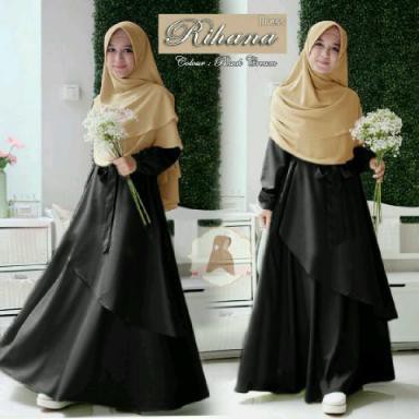 SOLAT COCOK WANGI HALUS KONDANGAN  !/ RIHANA SYARI (EP) BAJU MAXI DRESS MUSLIM WANITA DEWASA MURAH