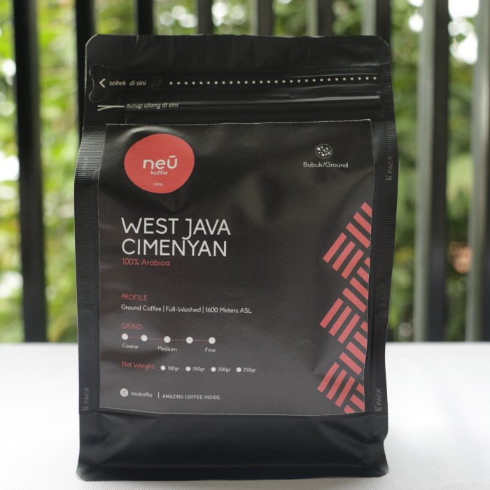 

Kopi bubuk Arabika Cimenyan Jawa Barat 250 gr