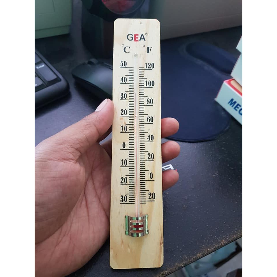 Thermometer Kayu / Thermometer Ruangan Kayu / Thermometer Dinding