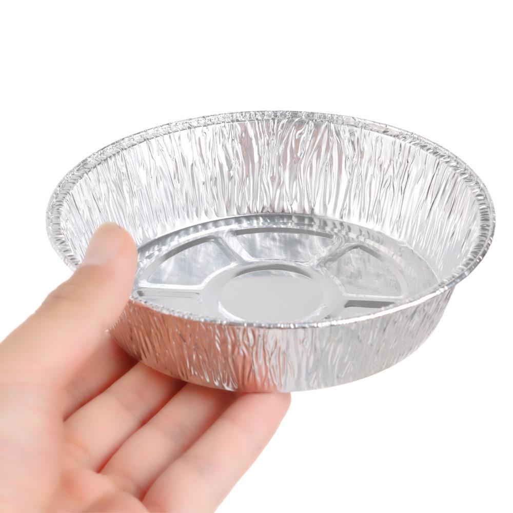 Chookyy 50Pcs Aluminium Foil Kotak Kaleng Disposable Roasting Microwave Air Fryer Liner